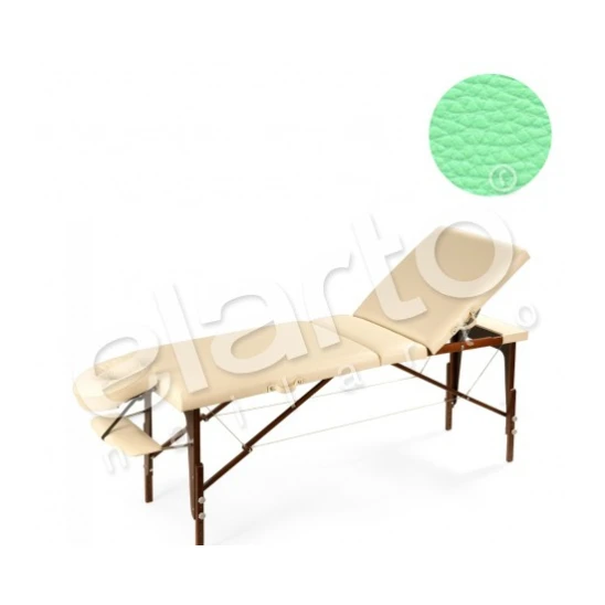 Łóżko składane do masażu Ambiente Orzech turkusowe