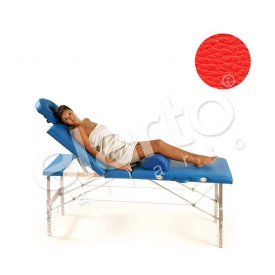 Łóżko składane do masażu Ambiente Aluminium czerwone