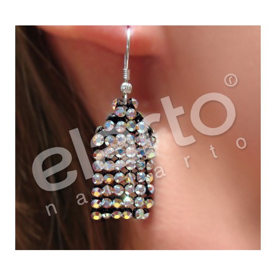 Kolczyki Crystal Mesh PROSTOKĄT CRYSTAL AURORE BOREALE Kolczyki Crystal Mesh PROSTOKĄT CRYSTAL AURORE BOREALE