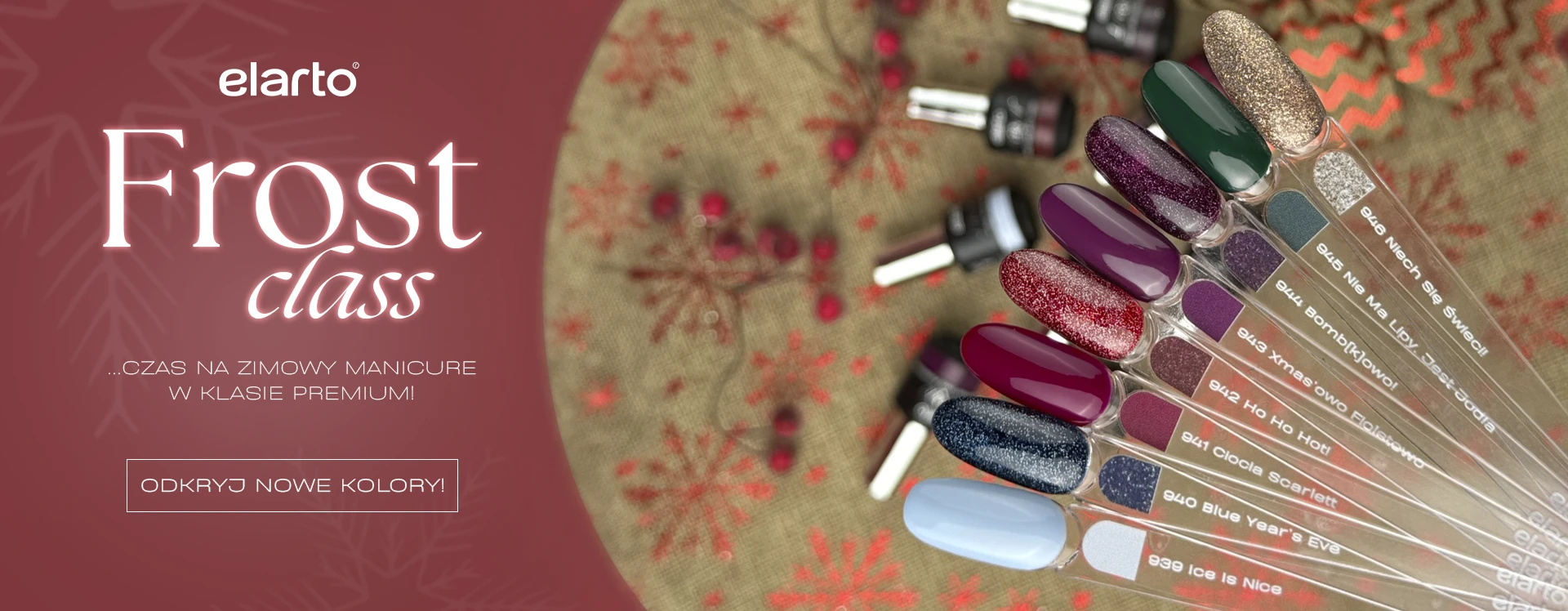 BANER - premiera zimowej kolekcji lakierów hybrydowych Lacogel elarto