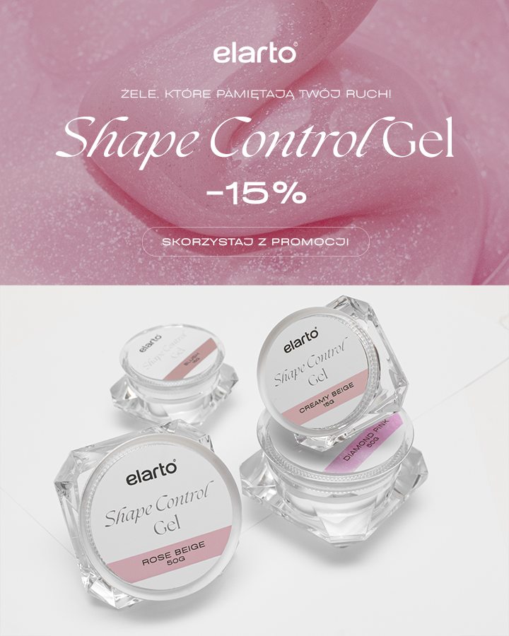 BANER - promocje żele budujące Shape Control 15g i 50g