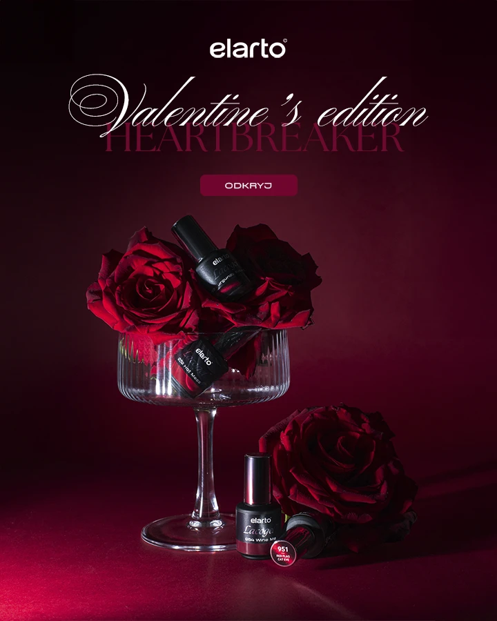 BANER - nowa, walentynkowa kolekcja lakier&oacute;w hybrydowych elarto Heartbreaker