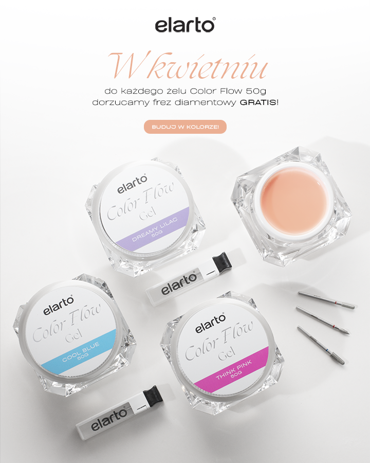 Do każdego Color Flow Gel 50g dorzucamy frez diamentowy GRATIS!