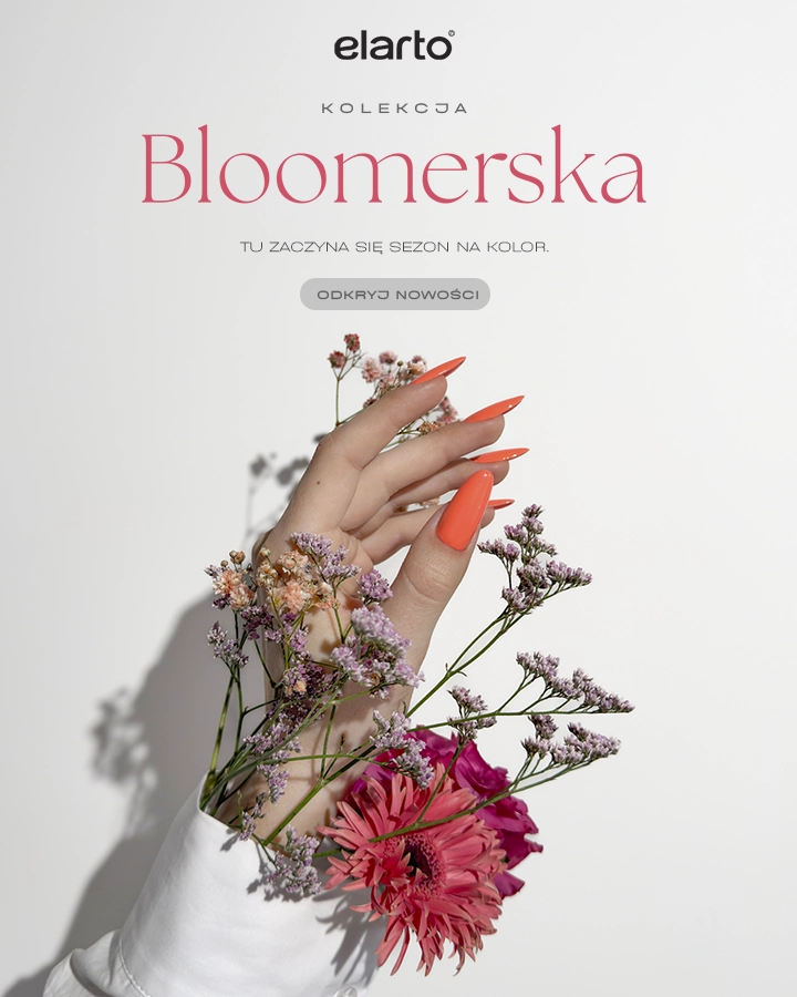 BANNER - premiera wiosennych kolor&oacute;w lakier&oacute;w hybrydowych elarto Kolekcja Bloomerska