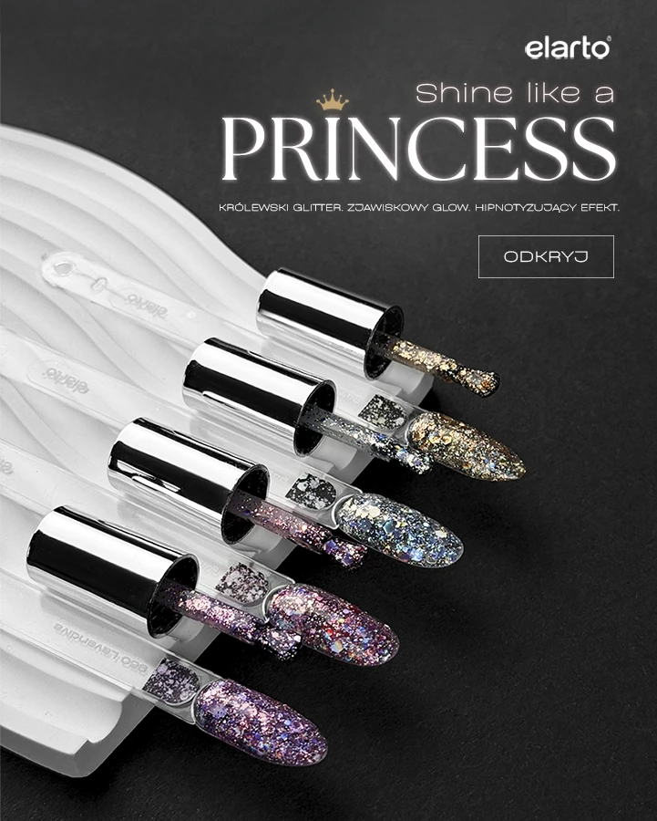 BANER - premiera nowych lakierów hybrydowych kolekcji Shine Like a Princess elarto